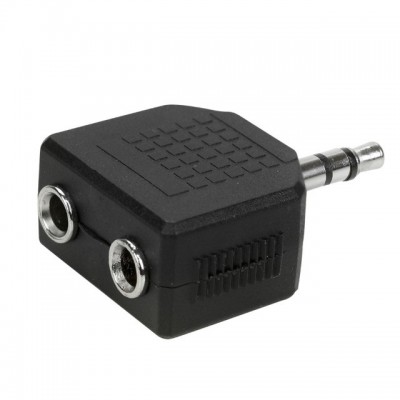 Plug Adaptador P2 Macho para 2 Saídas P2 Fêmeas
